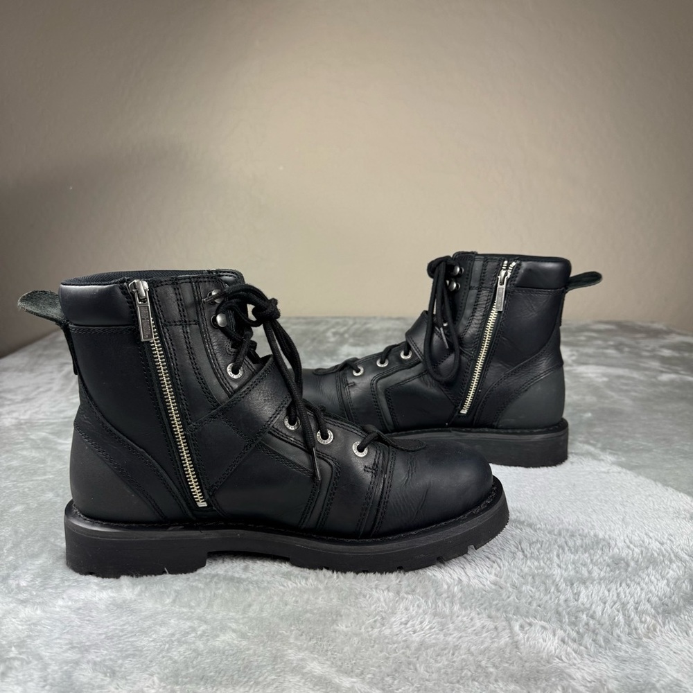 HARLEY DAVIDSON Men's Brake Buckle Flash Sz 11.5 Motorcycle Boots D96272 - Picture 6 of 11